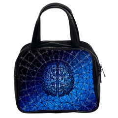 Brain Web Network Spiral Think Classic Handbag (two Sides) by Vaneshart