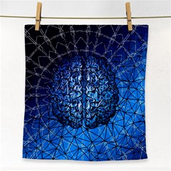 Brain Web Network Spiral Think Face Towel by Vaneshart