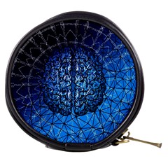 Brain Web Network Spiral Think Mini Makeup Bag by Vaneshart