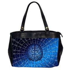 Brain Web Network Spiral Think Oversize Office Handbag (2 Sides) by Vaneshart