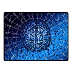 Brain Web Network Spiral Think Fleece Blanket (small) by Vaneshart