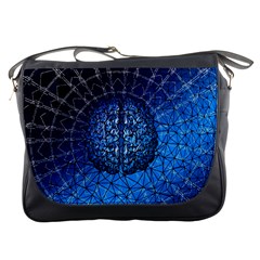 Brain Web Network Spiral Think Messenger Bag by Vaneshart