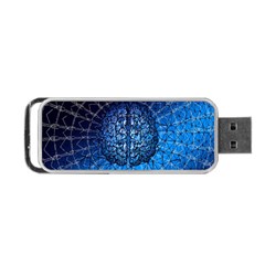 Brain Web Network Spiral Think Portable Usb Flash (two Sides) by Vaneshart