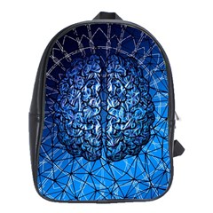 Brain Web Network Spiral Think School Bag (xl) by Vaneshart