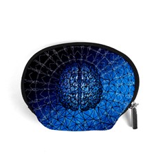 Brain Web Network Spiral Think Accessory Pouch (small) by Vaneshart