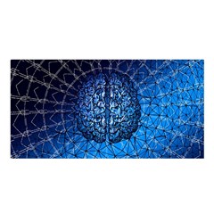 Brain Web Network Spiral Think Satin Shawl by Vaneshart