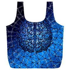 Brain Web Network Spiral Think Full Print Recycle Bag (xxl)