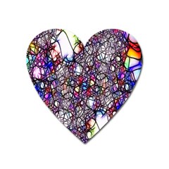 Web Network Abstract Connection Heart Magnet by Vaneshart