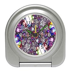 Web Network Abstract Connection Travel Alarm Clock by Vaneshart