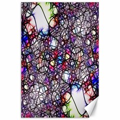 Web Network Abstract Connection Canvas 24  X 36  by Vaneshart