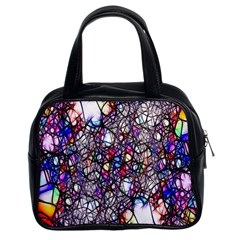 Web Network Abstract Connection Classic Handbag (two Sides) by Vaneshart