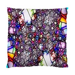 Web Network Abstract Connection Standard Cushion Case (one Side) by Vaneshart