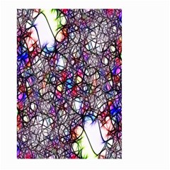 Web Network Abstract Connection Large Garden Flag (two Sides) by Vaneshart