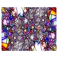 Web Network Abstract Connection Double Sided Flano Blanket (medium)  by Vaneshart