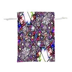 Web Network Abstract Connection Lightweight Drawstring Pouch (l) by Vaneshart