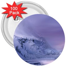 Nature Landscape Winter Snow 3  Buttons (100 pack) 