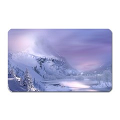 Nature Landscape Winter Snow Magnet (Rectangular)