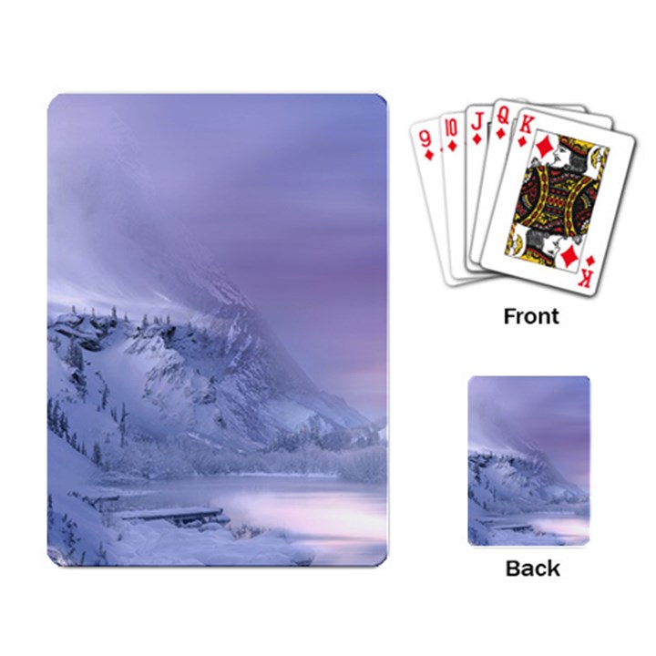 Nature Landscape Winter Snow Playing Cards Single Design (Rectangle)