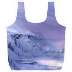 Nature Landscape Winter Snow Full Print Recycle Bag (XXL)