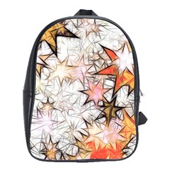 Christmas Star Advent Background School Bag (large) by Vaneshart