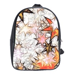 Christmas Star Advent Background School Bag (xl) by Vaneshart