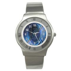 Matrix Technology Data Digital Stainless Steel Watch