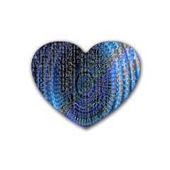 Matrix Technology Data Digital Rubber Coaster (heart)  by Vaneshart