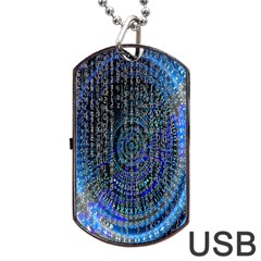 Matrix Technology Data Digital Dog Tag Usb Flash (one Side) by Vaneshart