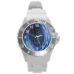 Matrix Technology Data Digital Round Plastic Sport Watch (L)