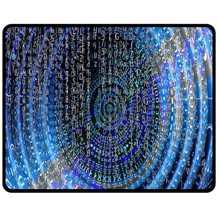 Matrix Technology Data Digital Double Sided Fleece Blanket (Medium) 