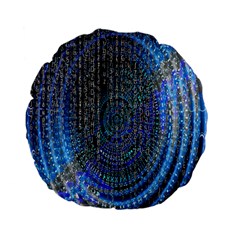 Matrix Technology Data Digital Standard 15  Premium Flano Round Cushions by Vaneshart