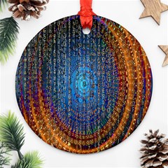 Matrix Technology Data Digital Ornament (round) by Vaneshart