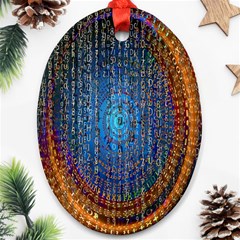 Matrix Technology Data Digital Ornament (oval) by Vaneshart