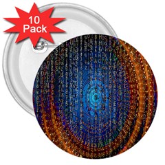 Matrix Technology Data Digital 3  Buttons (10 Pack)  by Vaneshart