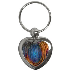 Matrix Technology Data Digital Key Chain (heart)