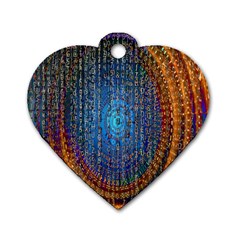 Matrix Technology Data Digital Dog Tag Heart (one Side) by Vaneshart