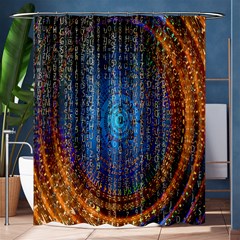 Matrix Technology Data Digital Shower Curtain 60  X 72  (medium)  by Vaneshart