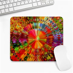 Kaleidoscope Mandala Color Large Mousepads by Vaneshart