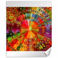 Kaleidoscope Mandala Color Canvas 11  X 14  by Vaneshart