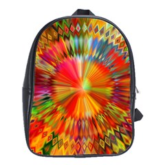 Kaleidoscope Mandala Color School Bag (large) by Vaneshart