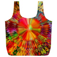 Kaleidoscope Mandala Color Full Print Recycle Bag (xl) by Vaneshart