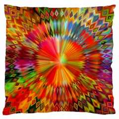 Kaleidoscope Mandala Color Large Flano Cushion Case (one Side) by Vaneshart