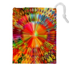 Kaleidoscope Mandala Color Drawstring Pouch (5xl) by Vaneshart