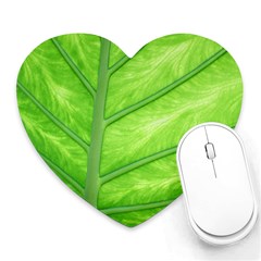 Green Bright Digital Manipulation Heart Mousepads by Vaneshart