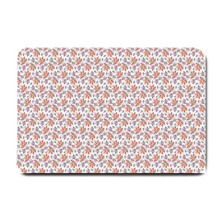 Floral Digital Paper Small Doormat 