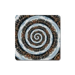 Spiral City Urbanization Cityscape Square Magnet by Vaneshart