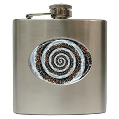 Spiral City Urbanization Cityscape Hip Flask (6 Oz) by Vaneshart