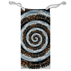 Spiral City Urbanization Cityscape Jewelry Bag by Vaneshart