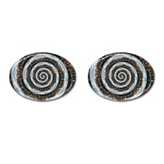 Spiral City Urbanization Cityscape Cufflinks (oval) by Vaneshart