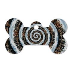 Spiral City Urbanization Cityscape Dog Tag Bone (two Sides) by Vaneshart